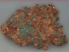 자연 동(native copper) 사진
