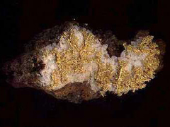 자연 금(native gold) 사진
