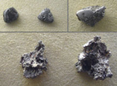 자연 백금(native platinum) 사진